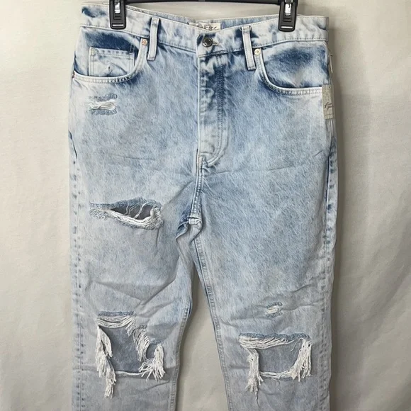 FREE PEOPLE Tapered Baggy Boyfriend in Purple Rock Sz 29 - Picture 4 of 10